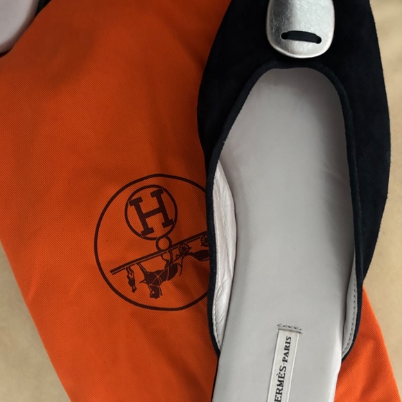 Rare vintage brand new Hermes slipper mule shoes - Picture 3 of 7